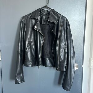 Dynamite Faux Leather Jacket, Size M